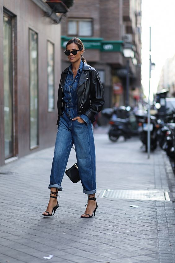 Quelle veste mettre avec une combinaison en jean ?